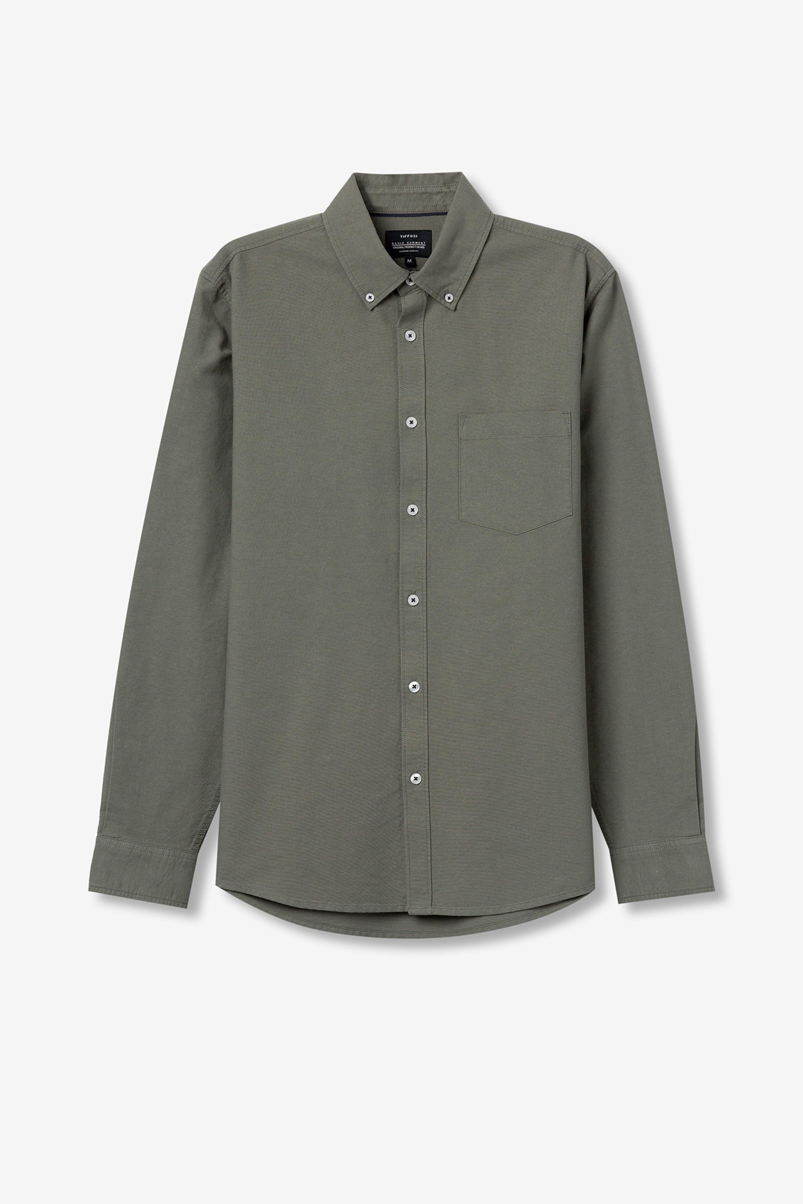 Camicia manica lunga in cotone da uomo Tiffosi