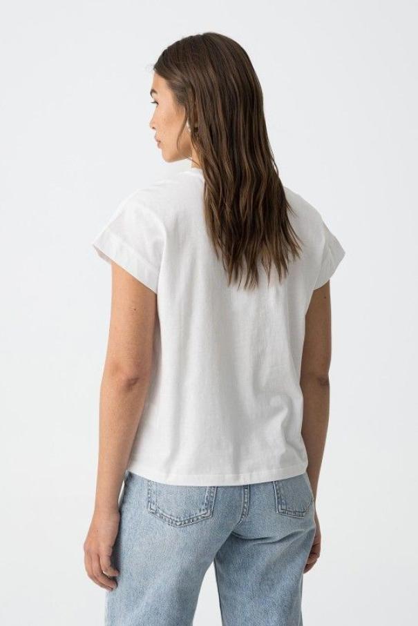 T-shirt donna in cotone Tiffosi