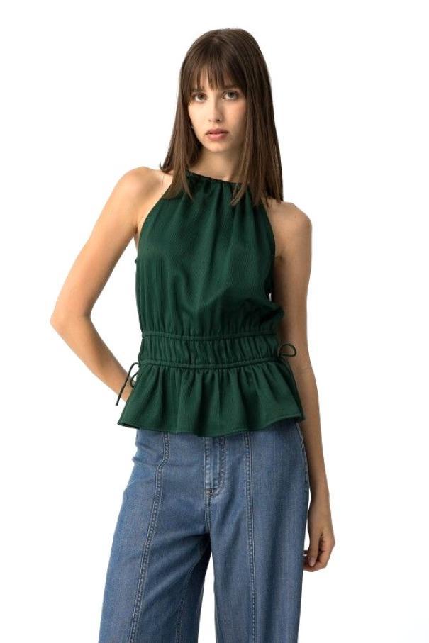 Top donna verde smeraldo Tiffosi