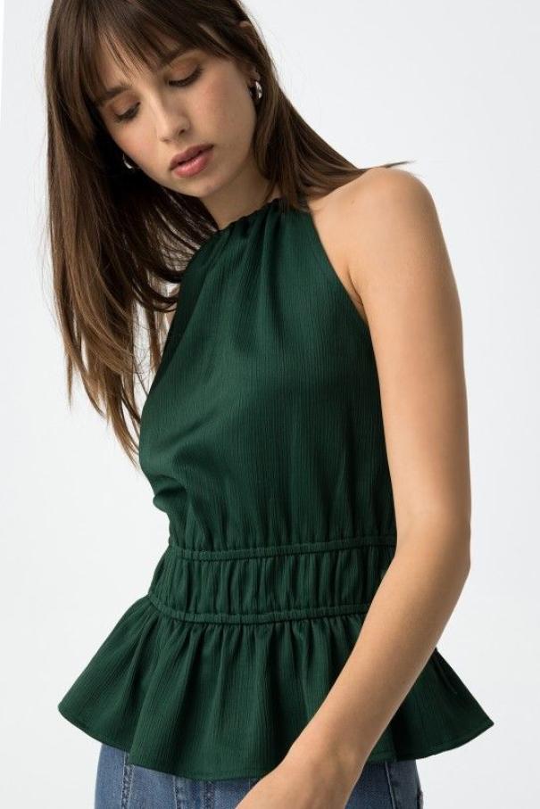 Top donna verde smeraldo Tiffosi