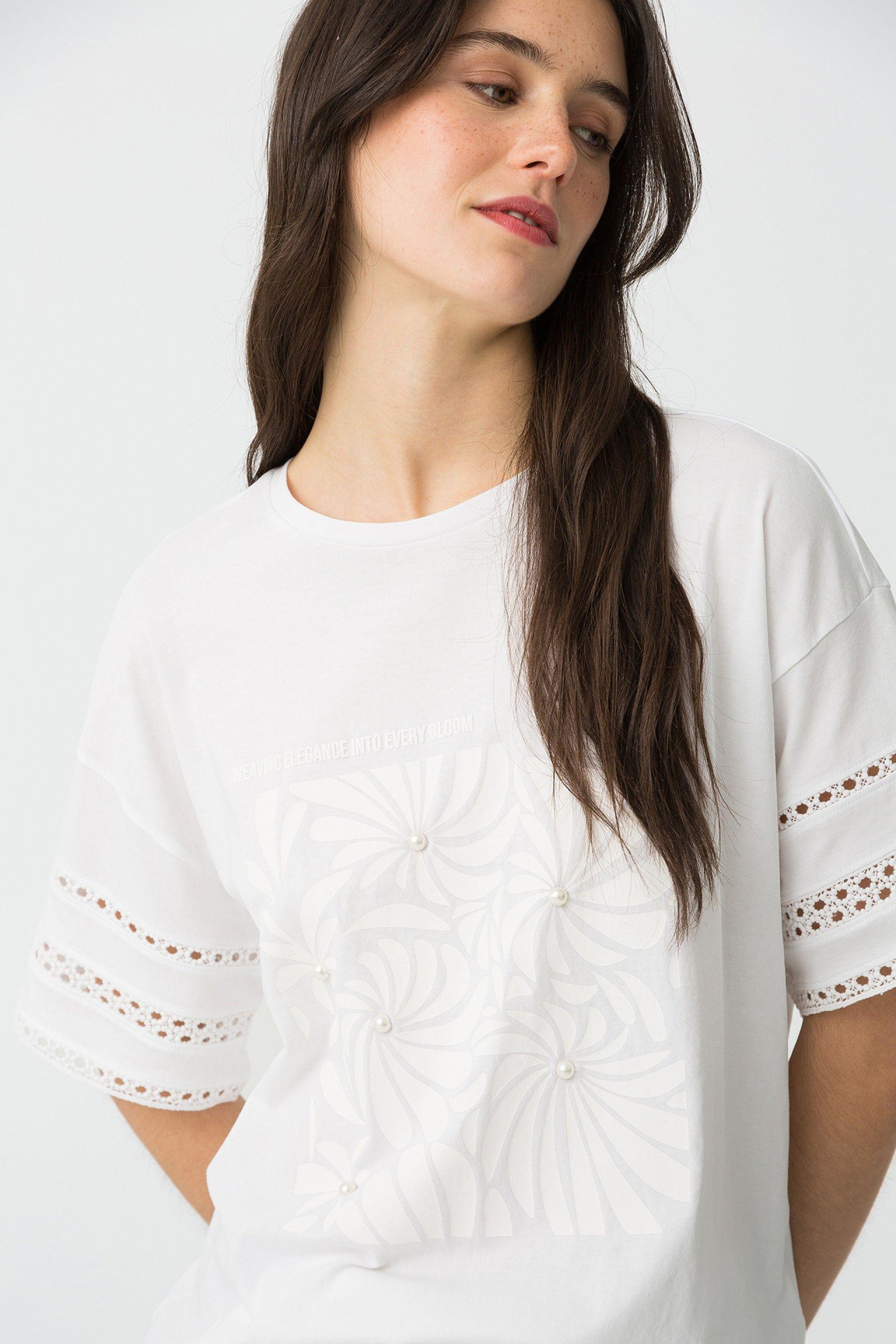 T-shirt donna Tiffosi bianco
