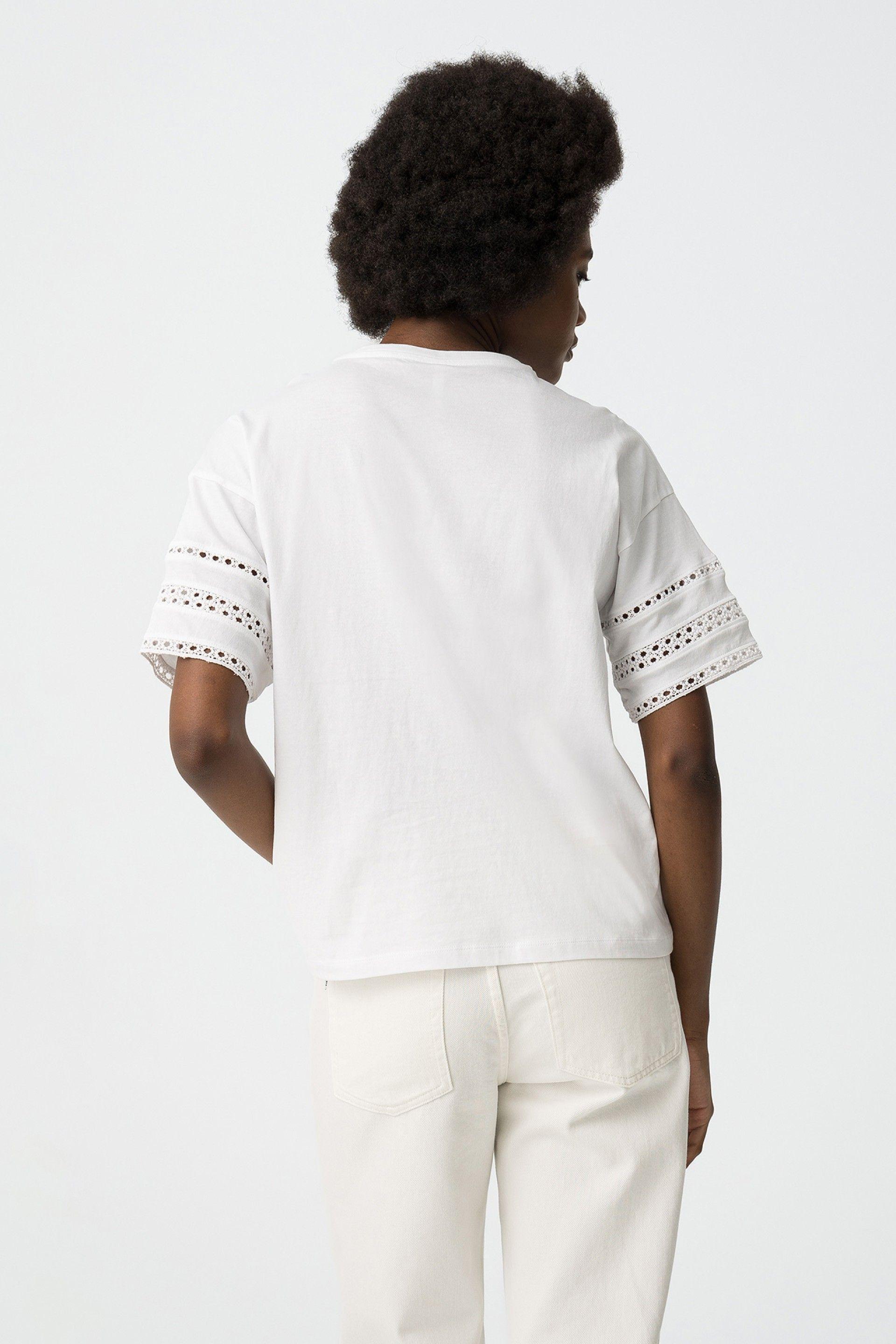 T-shirt donna con stampa Tiffosi