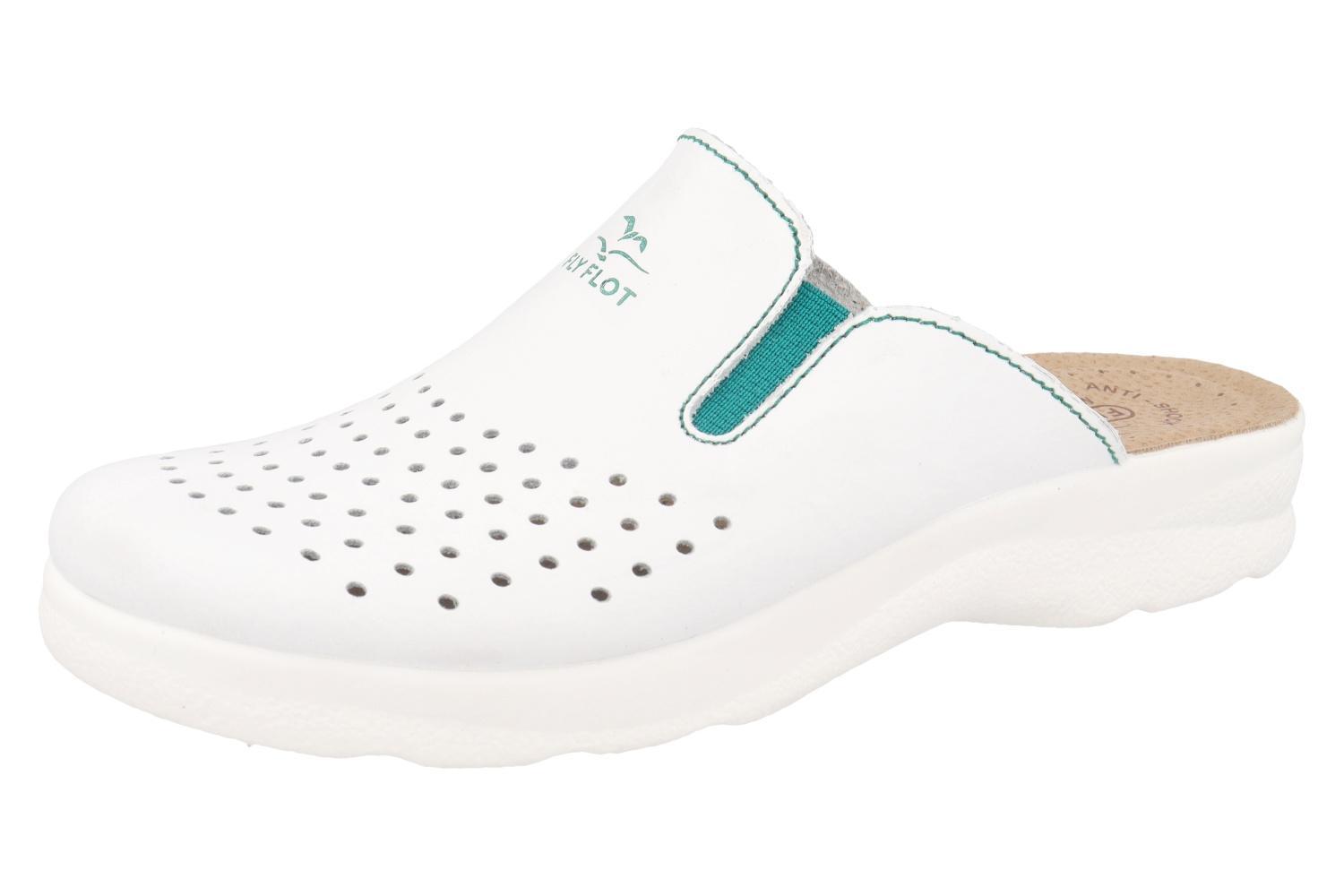 Ciabatte sanitarie da uomo Fly Flot bianco