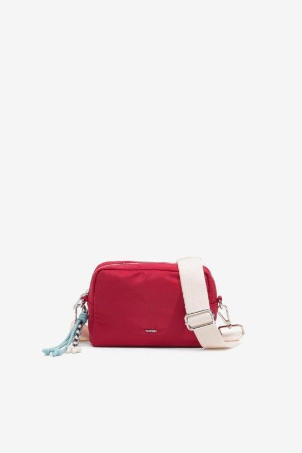 Borsa tracolla da donna Tiffosi rosso