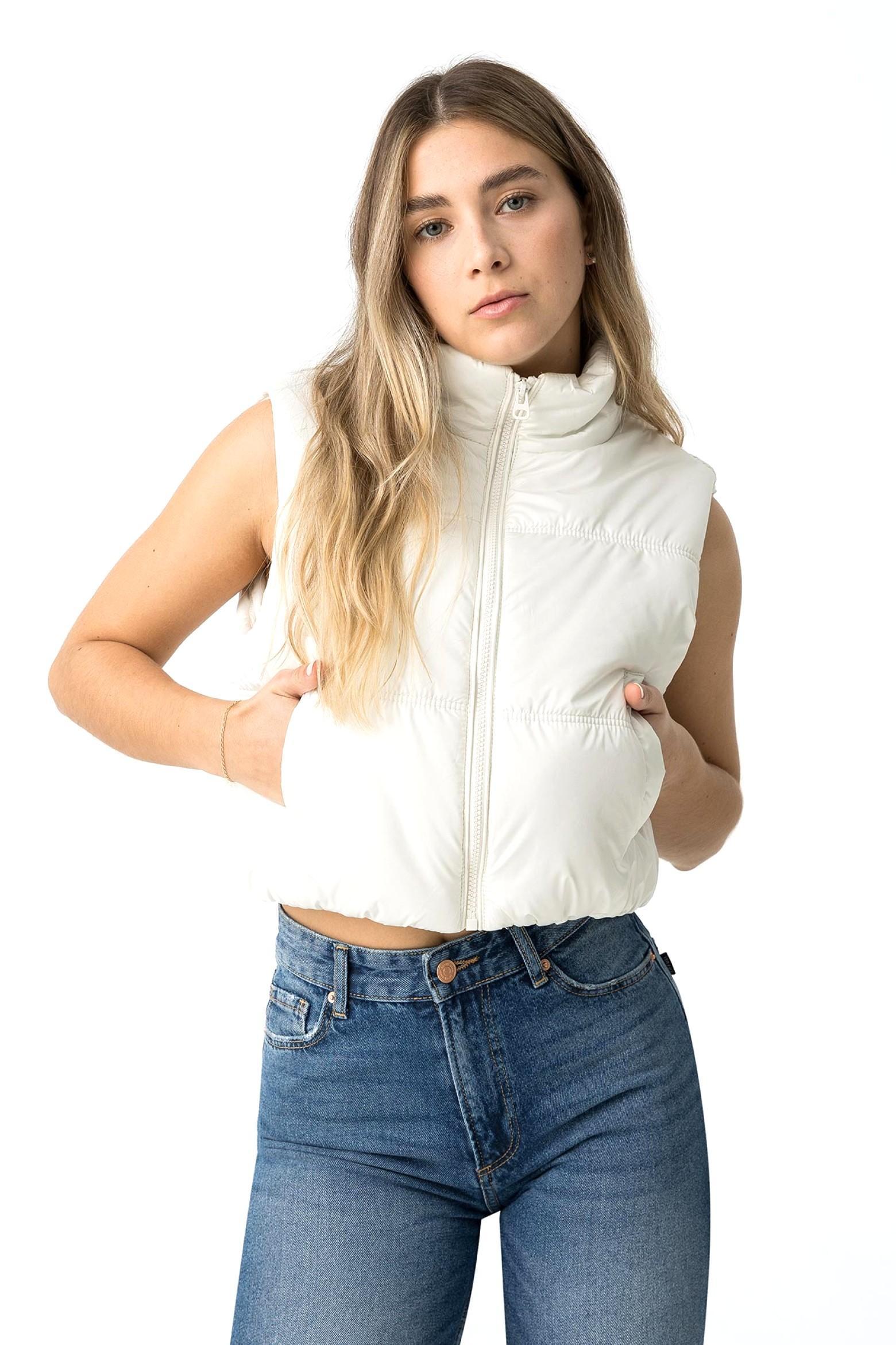Gilet imbottito da ragazza Tiffosi bianco