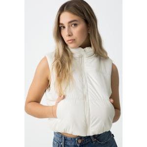 Gilet imbottito da ragazza  bianco