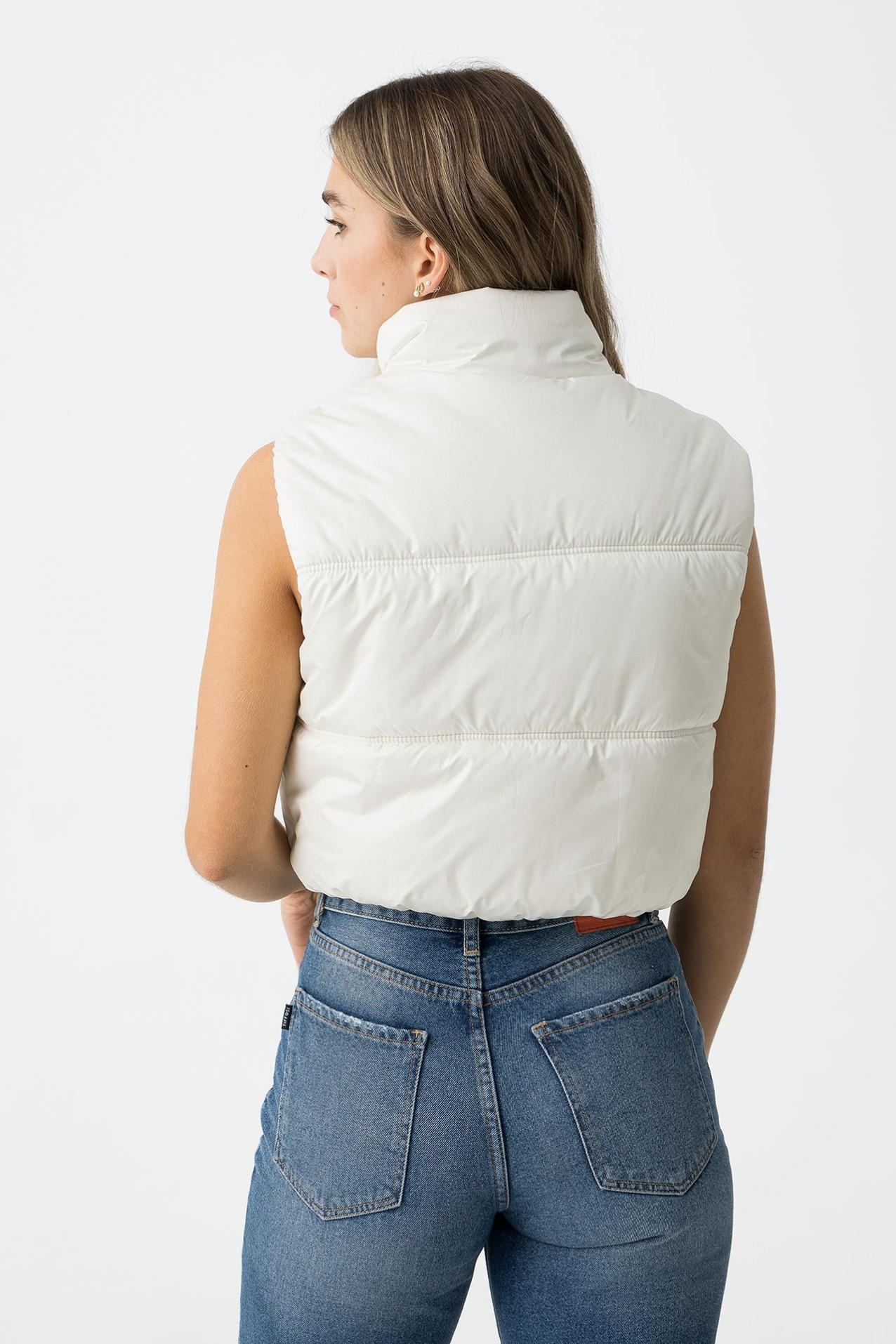 Gilet imbottito da ragazza Tiffosi bianco