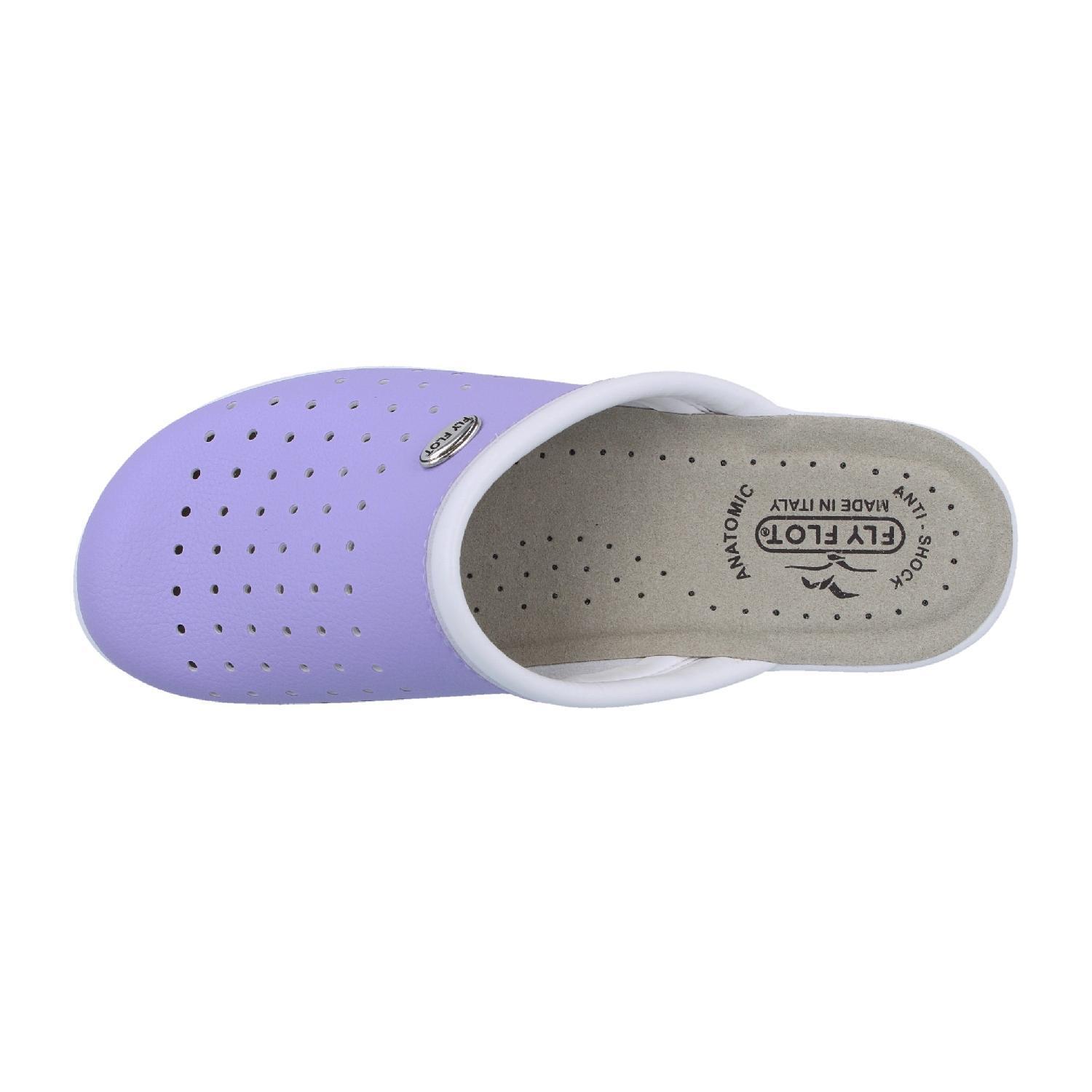 Ciabatte sanitarie da donna Fly Flot lilla
