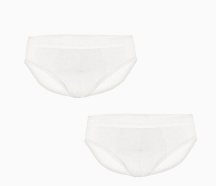 Coppia slip uomo cotton-stretch Lovable Bianco
