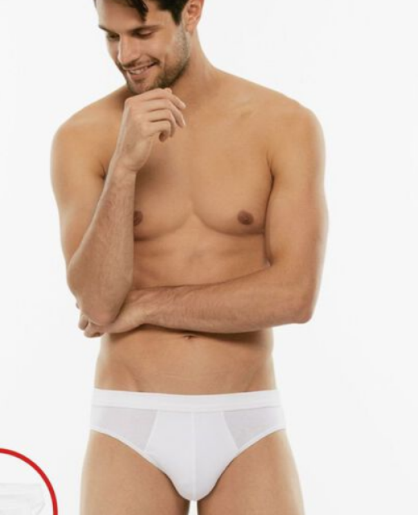 Coppia slip uomo cotton-stretch Lovable Bianco