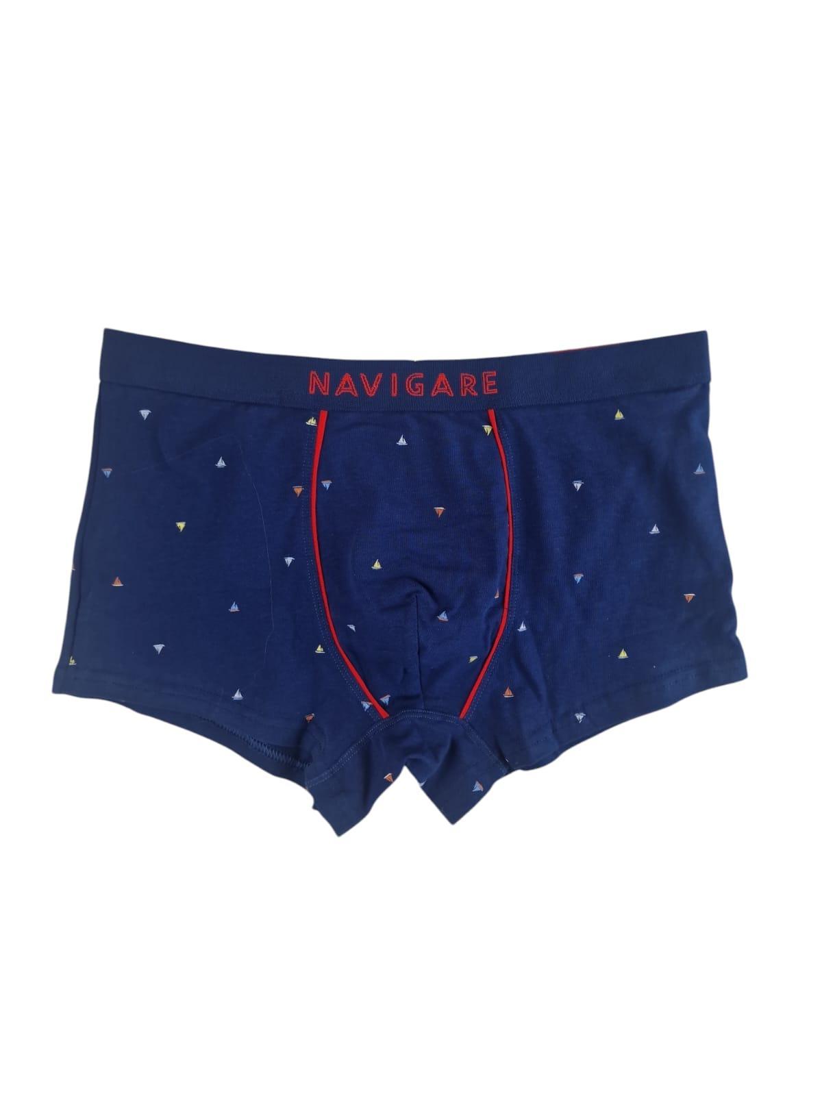 Boxer uomo in cotone elasticizzato Navigare