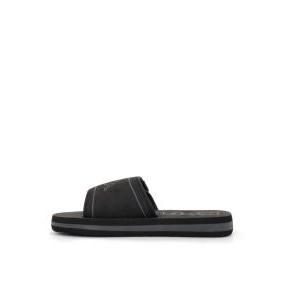 Ciabatte a fascia con strappo  nero