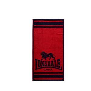 Telo mare in spugna di cotone lonsdale blu rosso
