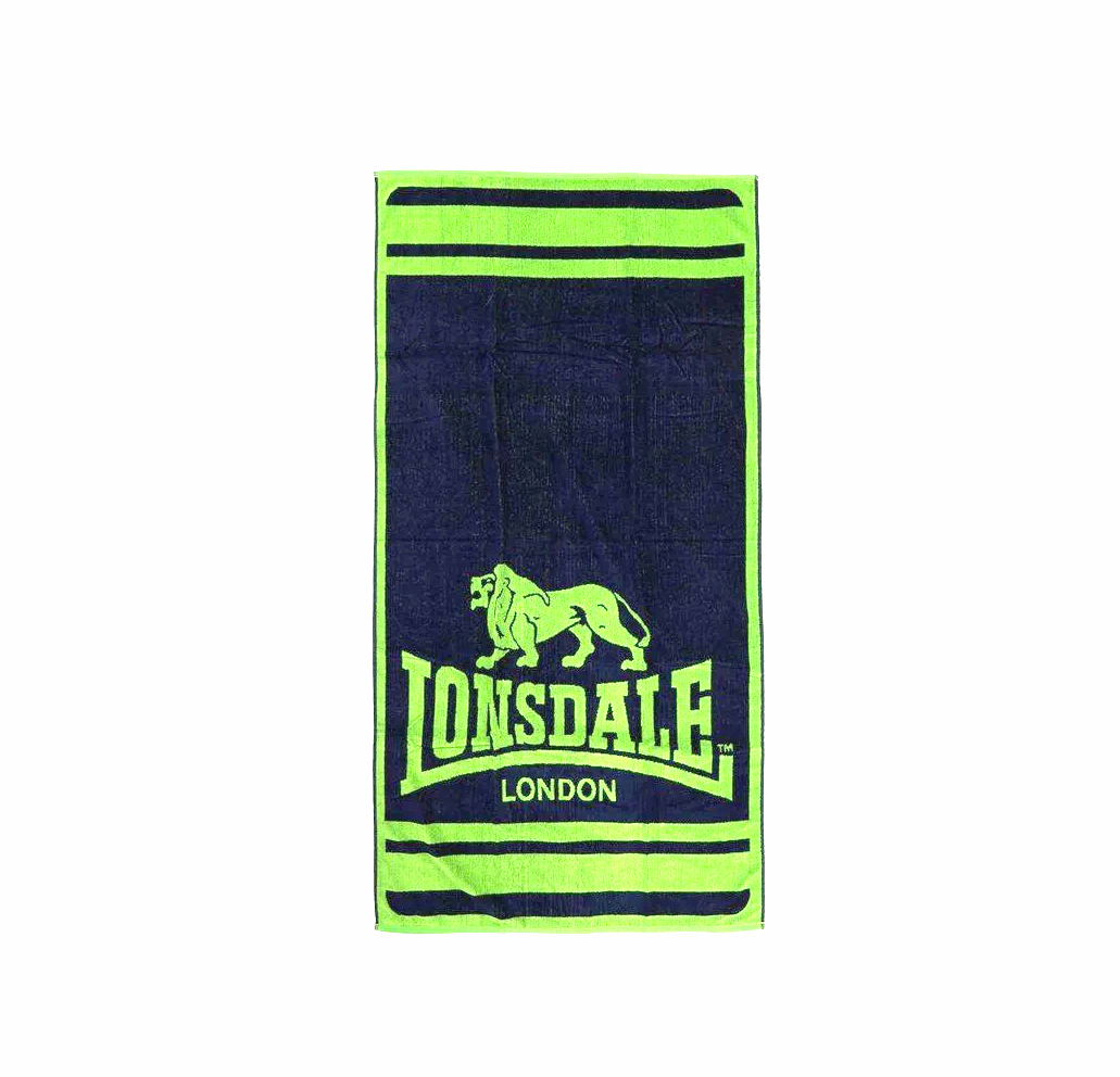 Telo mare in spugna di cotone Lonsdale blu verde