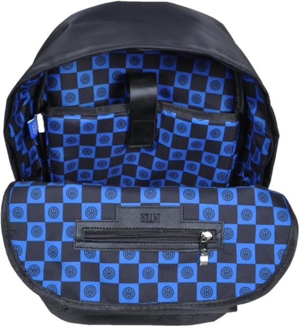 Zaino compatibile con Inter nero azzurro