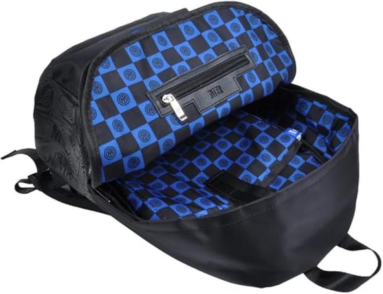 Zaino compatibile con Inter nero azzurro