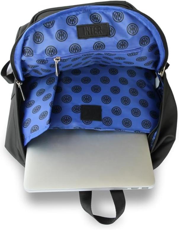 Zaino compatibile con Inter nero azzurro