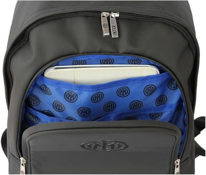 Zaino compatibile con Inter nero azzurro
