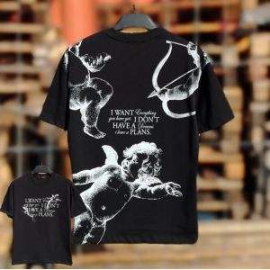 T-shirt uomo i want nero