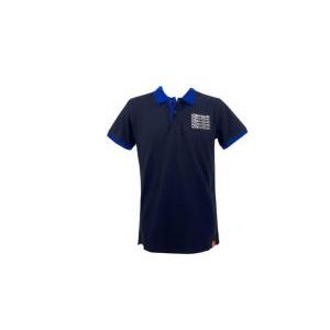 Polo da uomo in cotone  blu royal