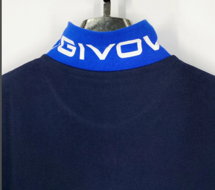 Polo da uomo in cotone Givova blu royal