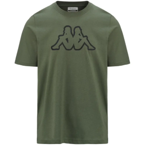 T-shirt  logo cromen grande verde militare