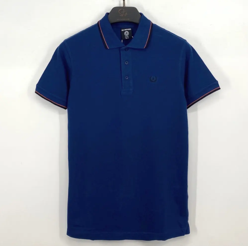 be board polo uomo mc con bordino collo   bluette - foto 1