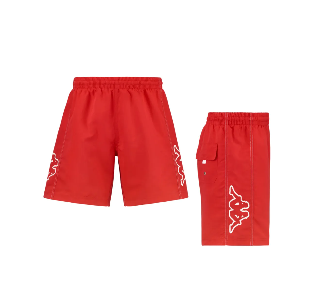 Costume Kappa pantaloncino uomo rosso