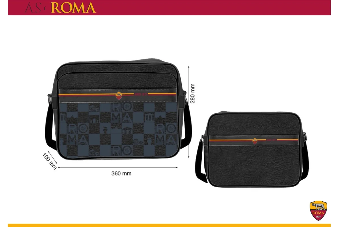 Cartella con tracolla compatibile con Roma