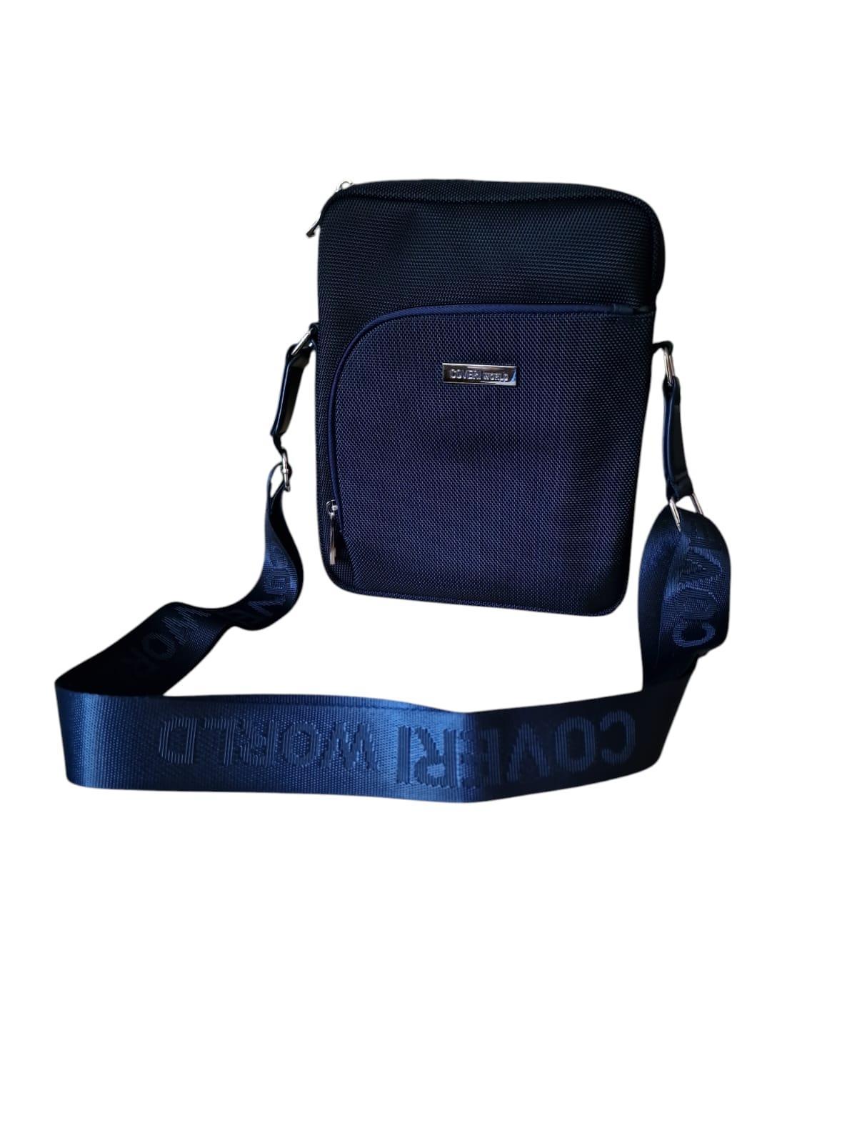 Borsello con tracolla da uomo Coveri blu