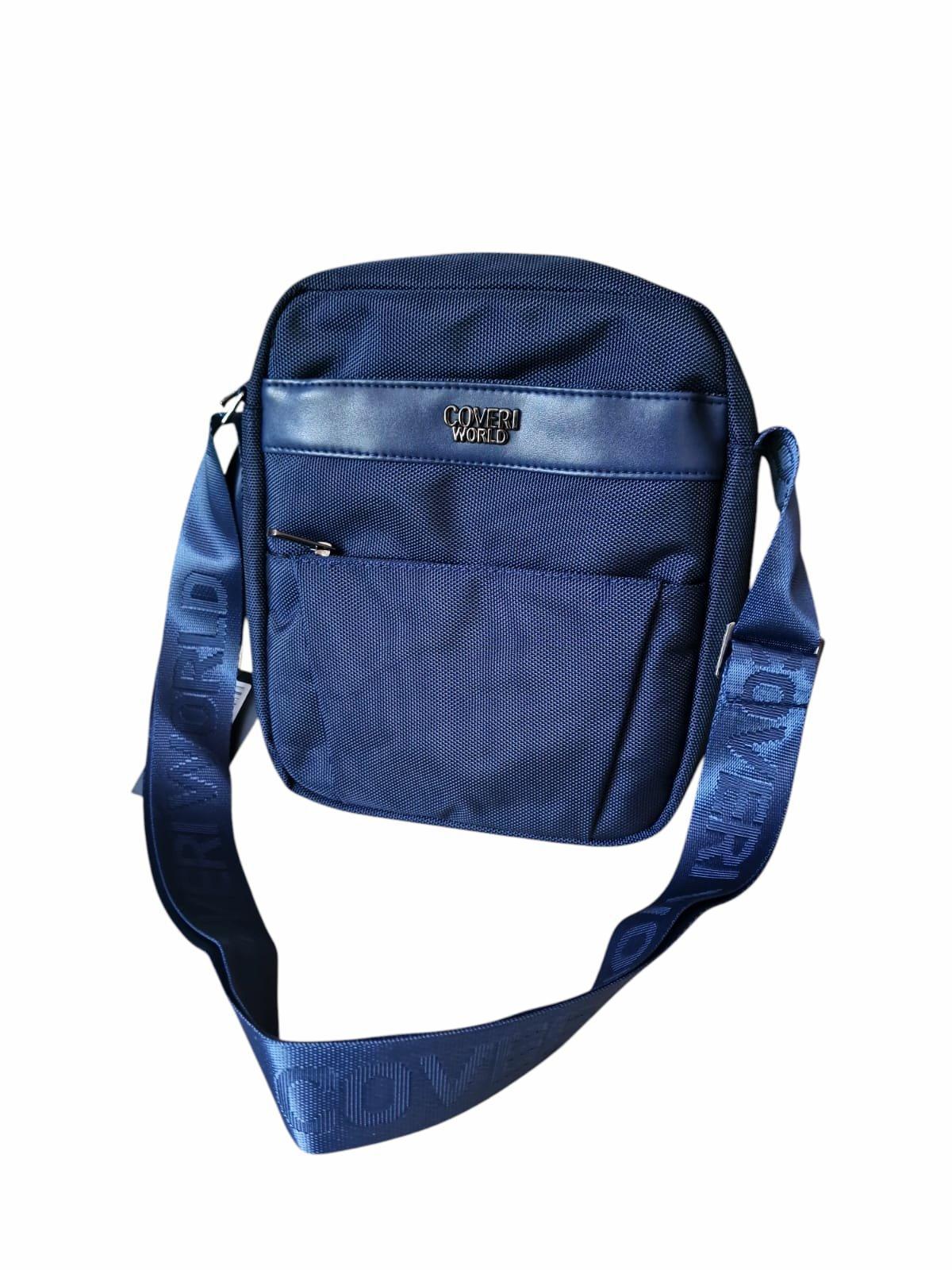 Borsello con tracolla da uomo Coveri blu