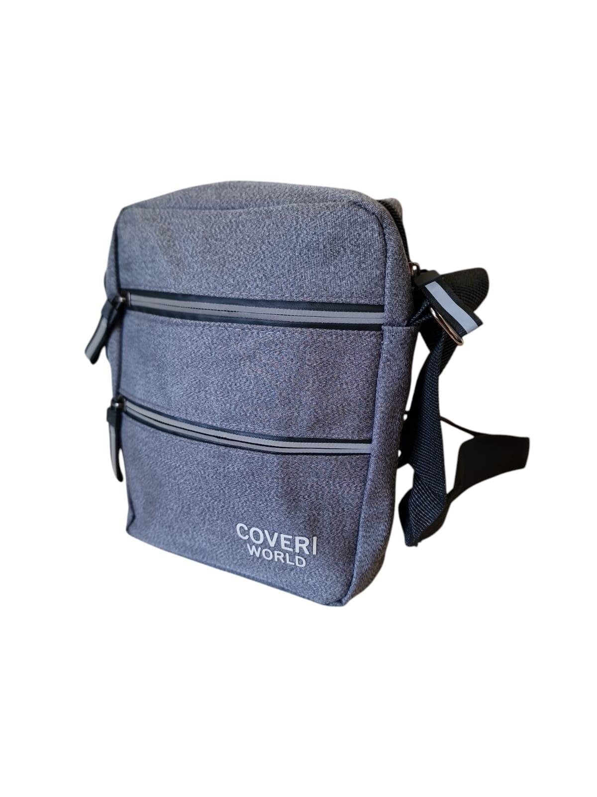 Borsello piccolo da uomo Coveri grigio
