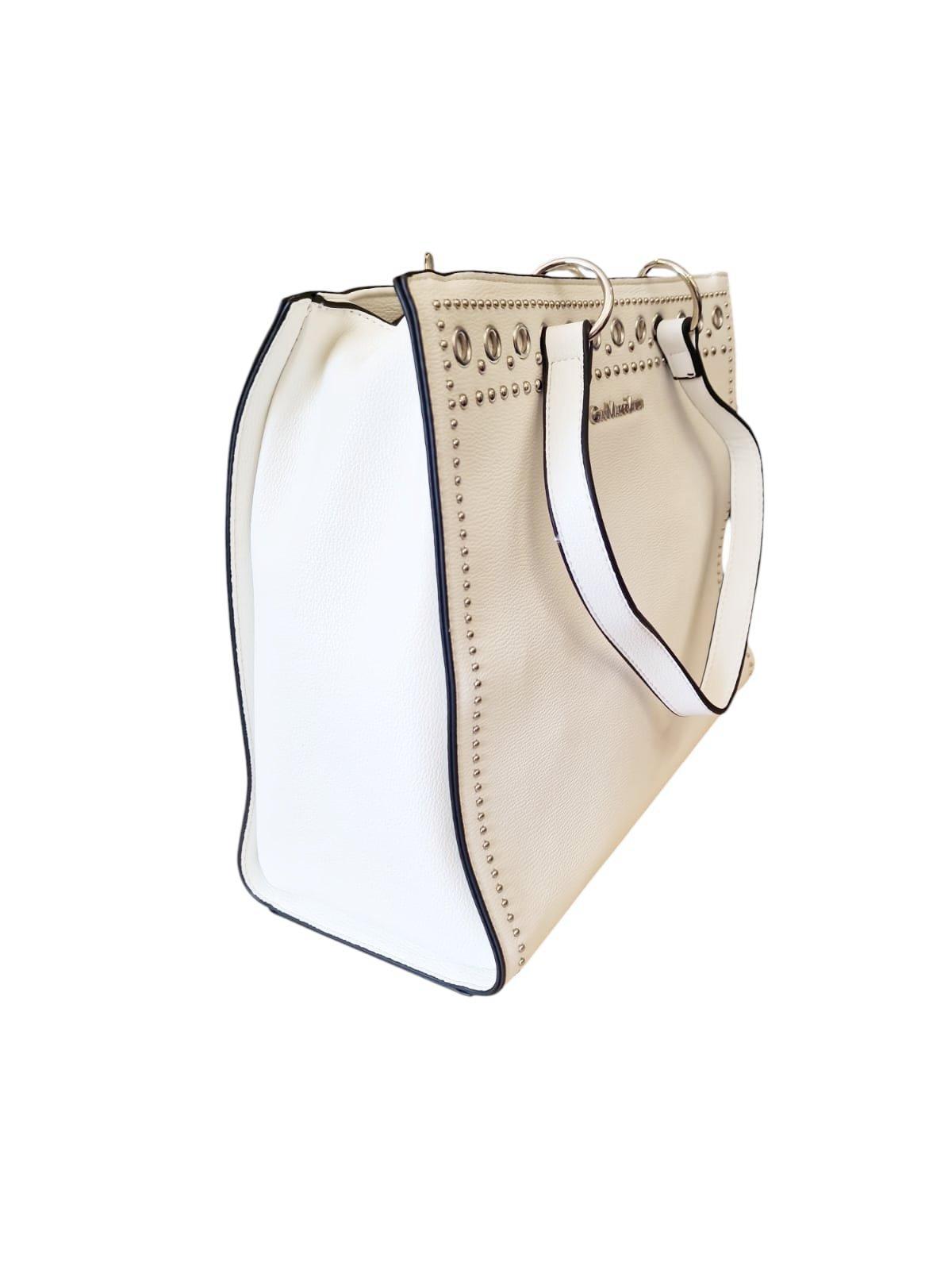 Borsa donna con tracolla Gianmarco Venturi bianco