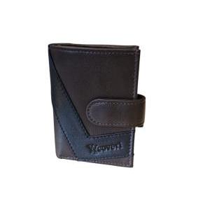 Portacarte in pelle da uomo  marrone