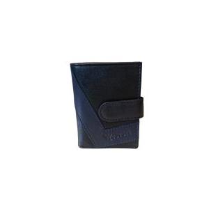 Portacarte in pelle da uomo  nero