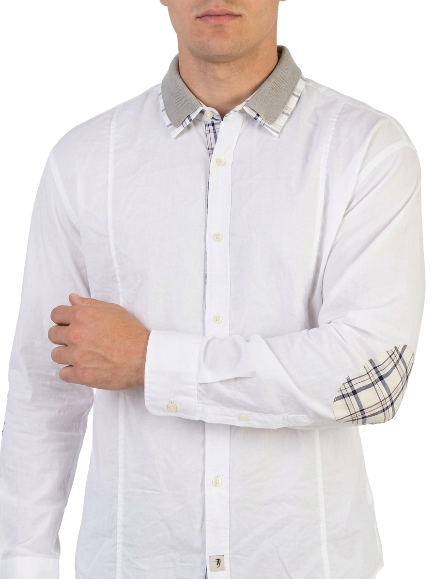Camicia uomo manica lunga cotone Trussardi Jeans