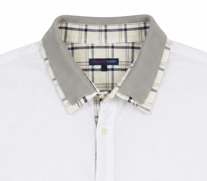 Camicia uomo manica lunga cotone Trussardi Jeans