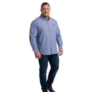 Camicia uomo regular fit blu