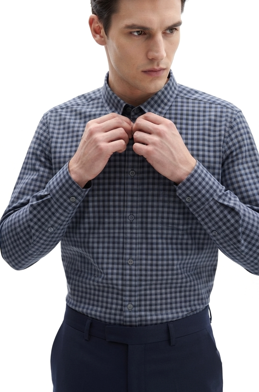 Camicia manica lunga cotone Almost Blue