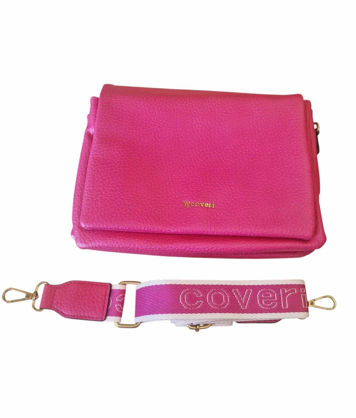 Borsa tracolla da donna Coveri fucsia