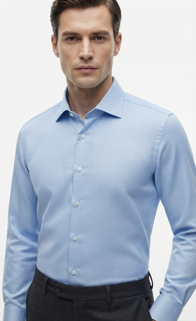 Camicia Slim Fit Almost Blue