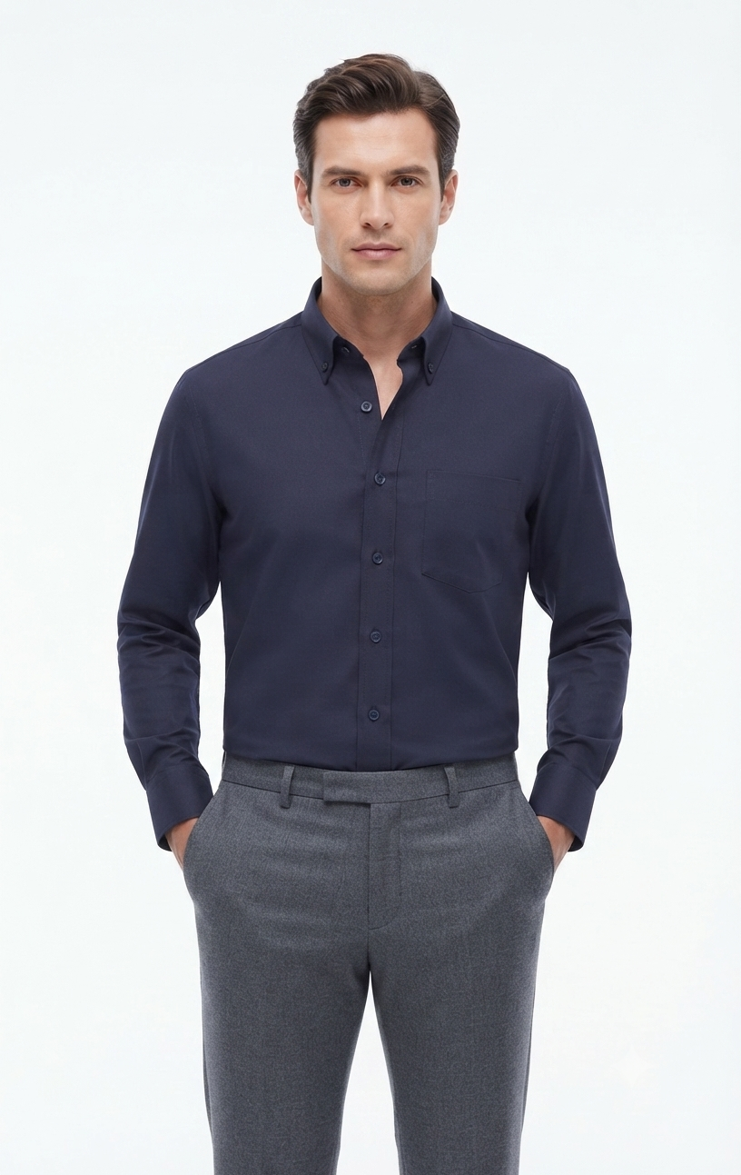 Camicia Classic Fit Almost Blue uomo