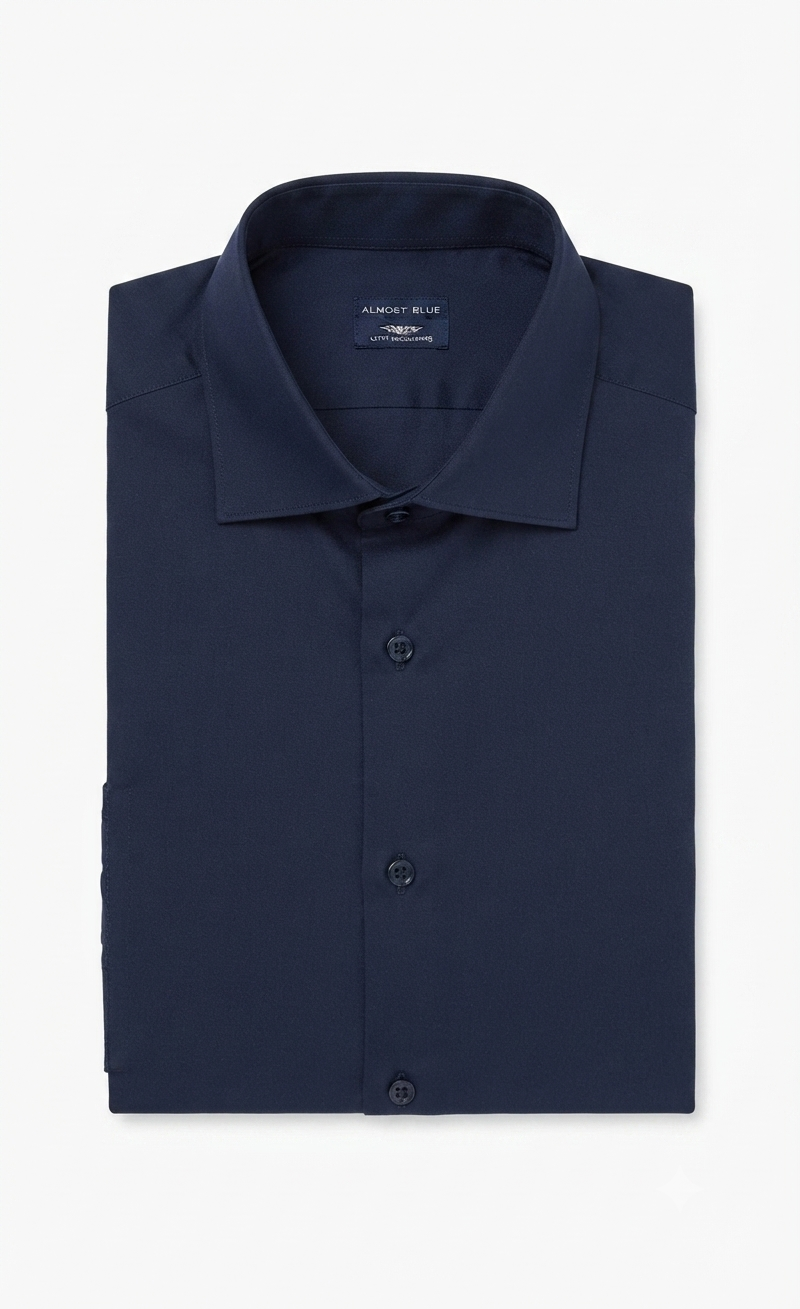 Camicia Slim Fit Stretch Almost Blue