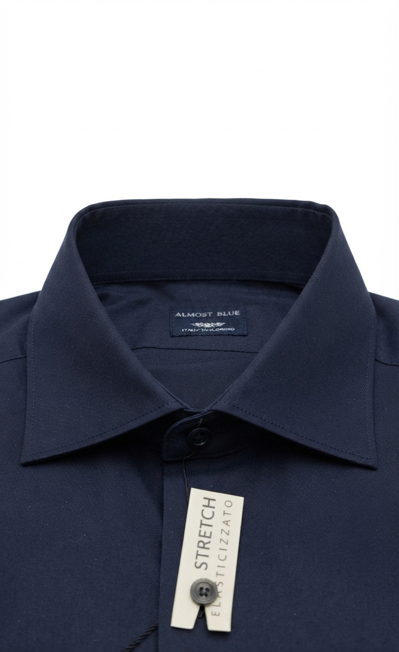 Camicia Slim Fit Stretch Almost Blue