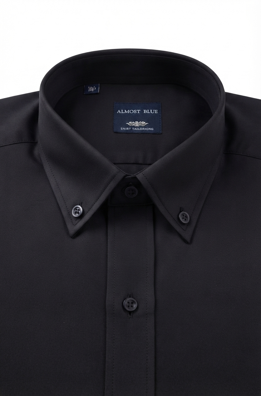 camicia-nera-02 Camicia nera Classic Fit Almost Blue