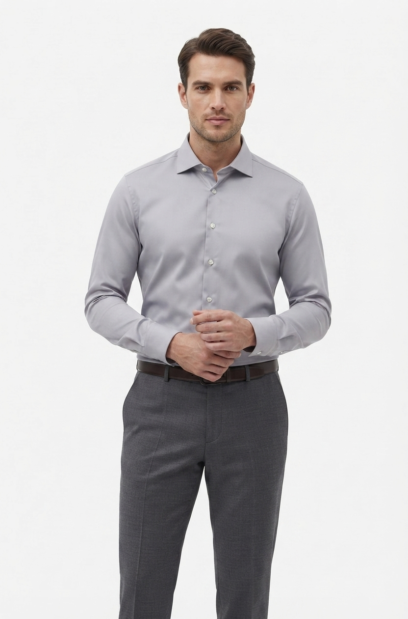 camicia-slim-uomo-03 Camicia Slim Fit Stretch Almost Blue