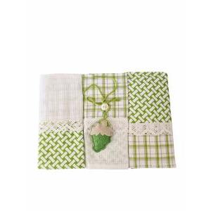 Set 3 strofinacci in cotone cucina melanie