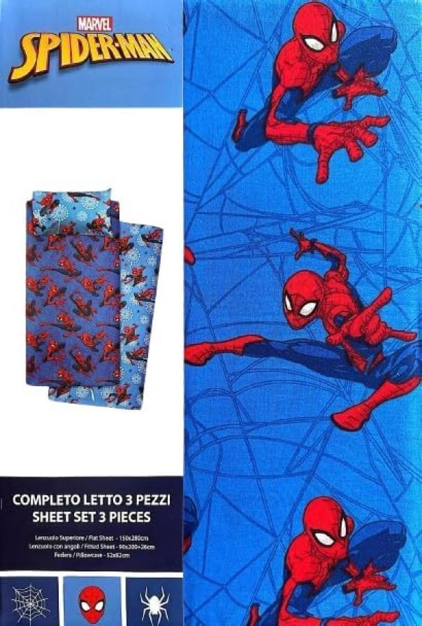 Completo letto singolo bambino Spiderman