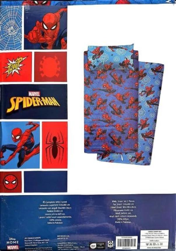 Completo letto singolo bambino Spiderman