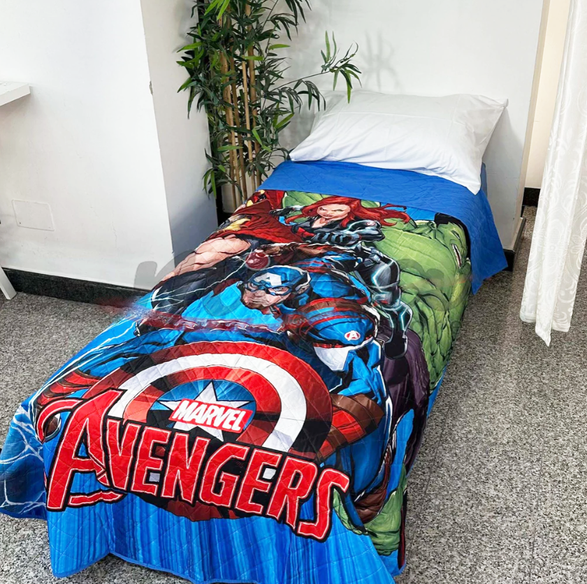 Trapuntino copriletto singolo Avengers